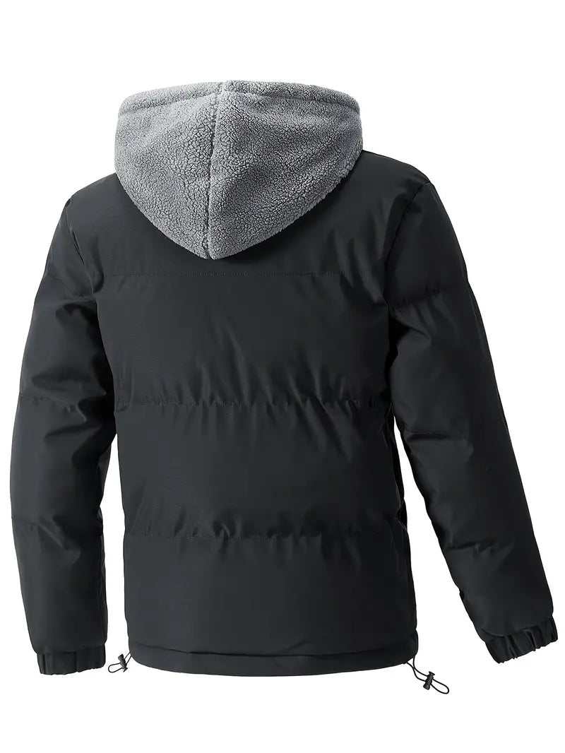 Dorran - Heren Tweedelige Pufferjas met Capuchon - Warme Fleecejas voor Winter en Outdoor Activiteiten