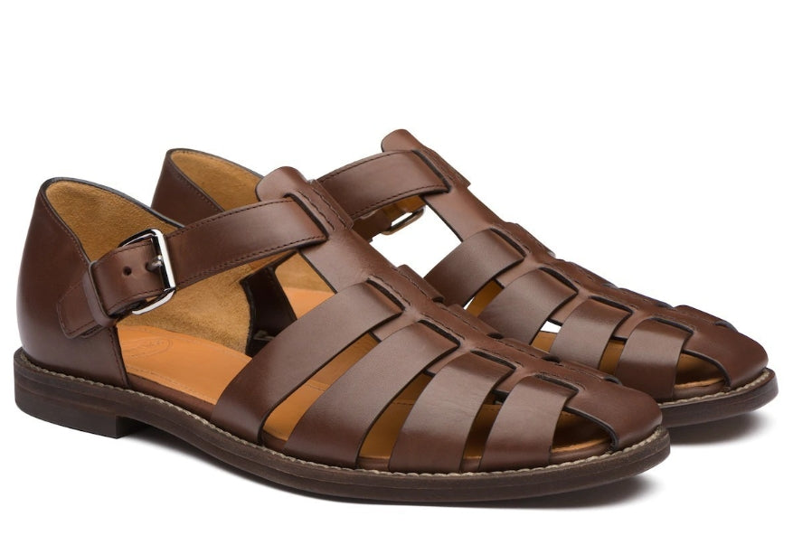 Caleb - Leren sandalen