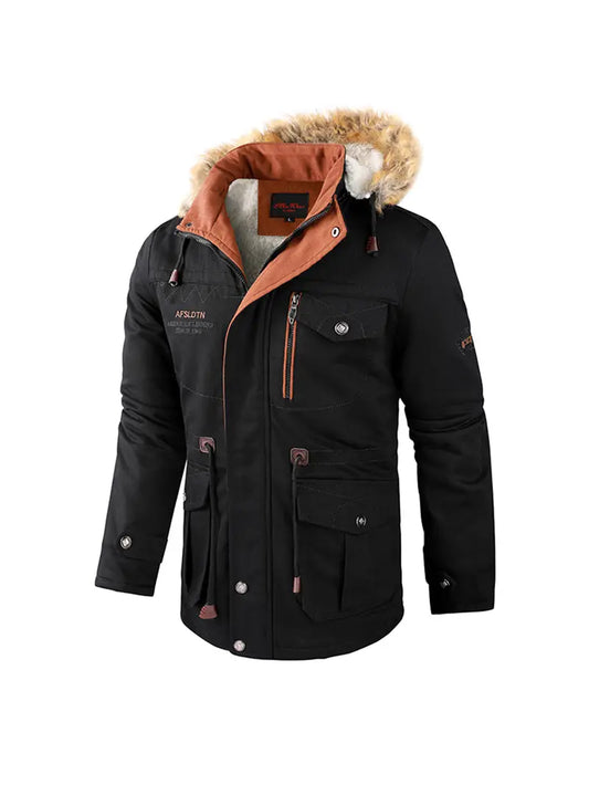 Cavan - Heren Winddichte Parka met Fleece en Kunstbont Capuchon