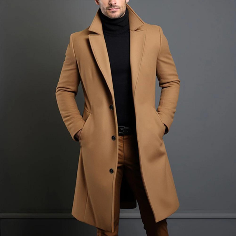 Ingmar - Lange, casual trenchcoat voor heren