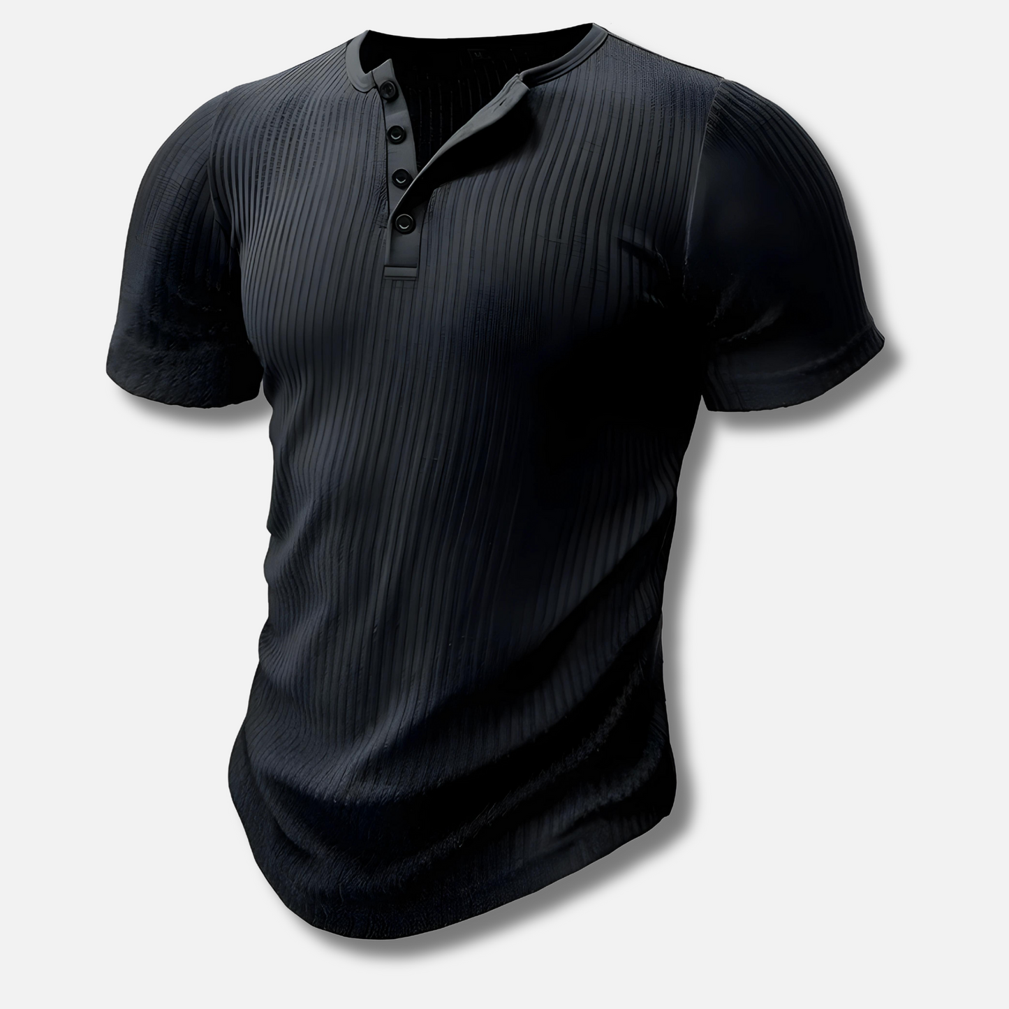 Noli – Muscle Fit Henley T-shirt Voor Mannen