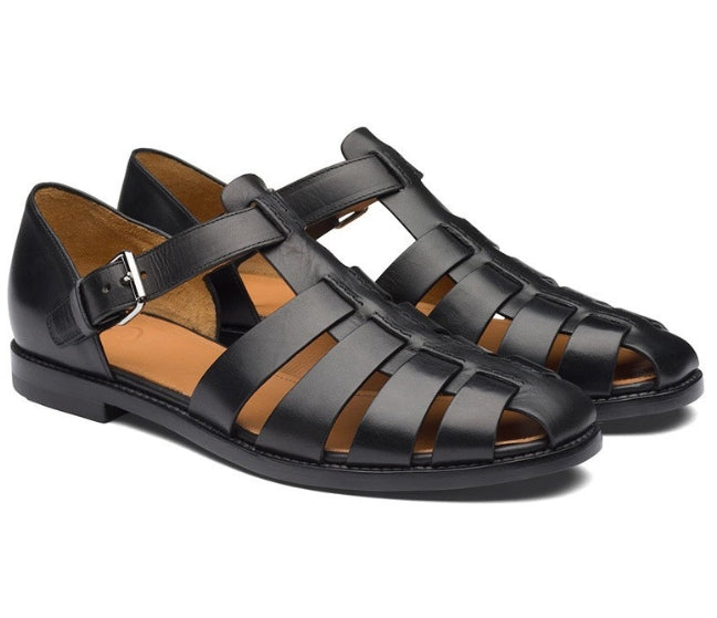 Caleb - Leren sandalen