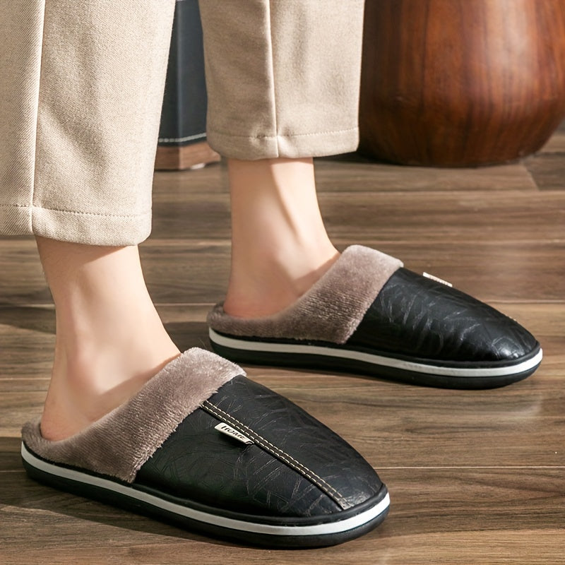 Larry - Warme, knusse klassieke huis slippers voor mannen