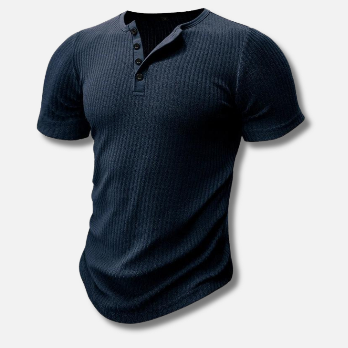 Noli – Muscle Fit Henley T-shirt Voor Mannen