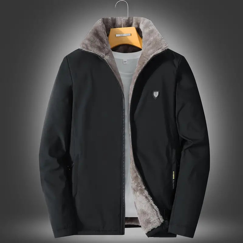 Oryx - Warme Winterjas voor Heren - Casual Fleece Jas met Opstaande Kraag