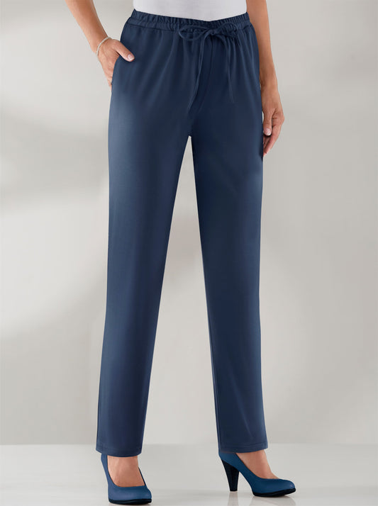 Tara - Slip-on broek met stretch tailleband rondom