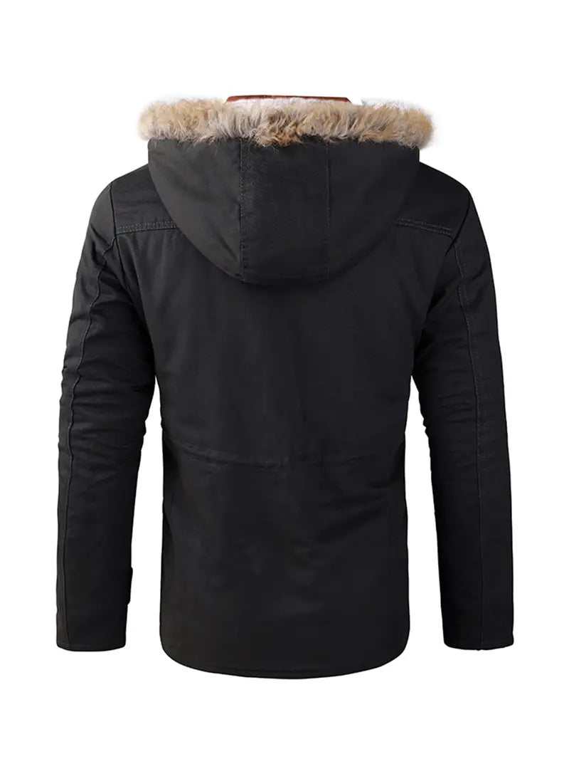 Cavan - Heren Winddichte Parka met Fleece en Kunstbont Capuchon