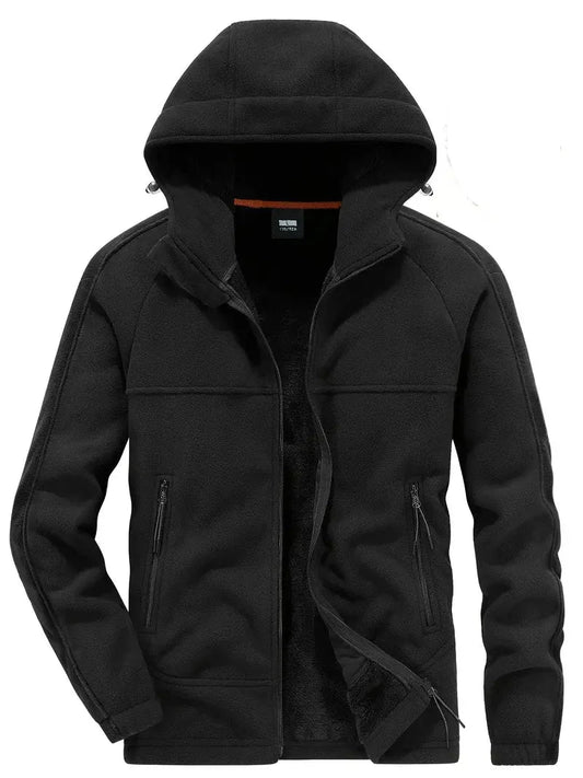 Jethren - Heren Winterjas - Dubbelzijdige Warme Hooded Plush Coat