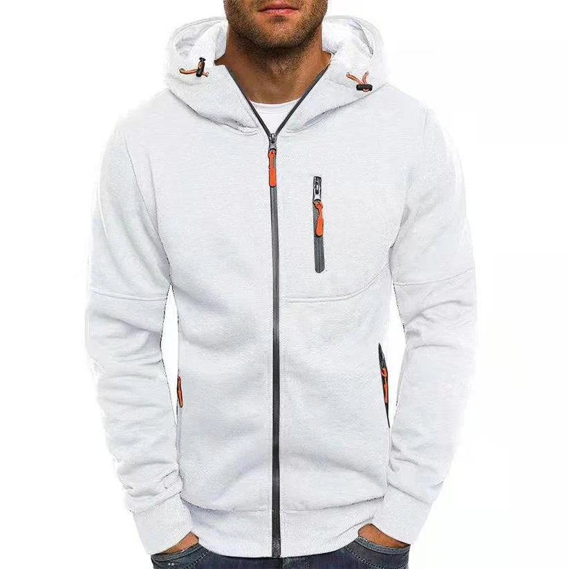 Andrew - Heren hoodie met rits en fleece