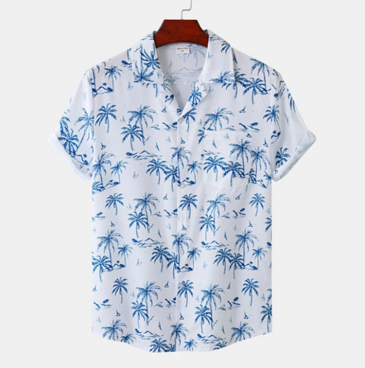 Justice – Hawaii Surf Bloemen Blouse Voor Heren