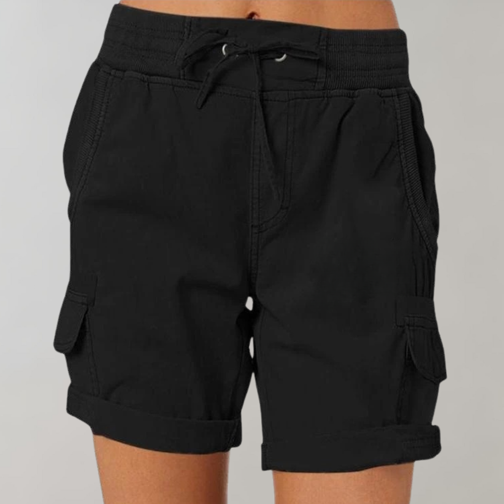 Elia - Verhoogde shorts met hoge taille voor dames