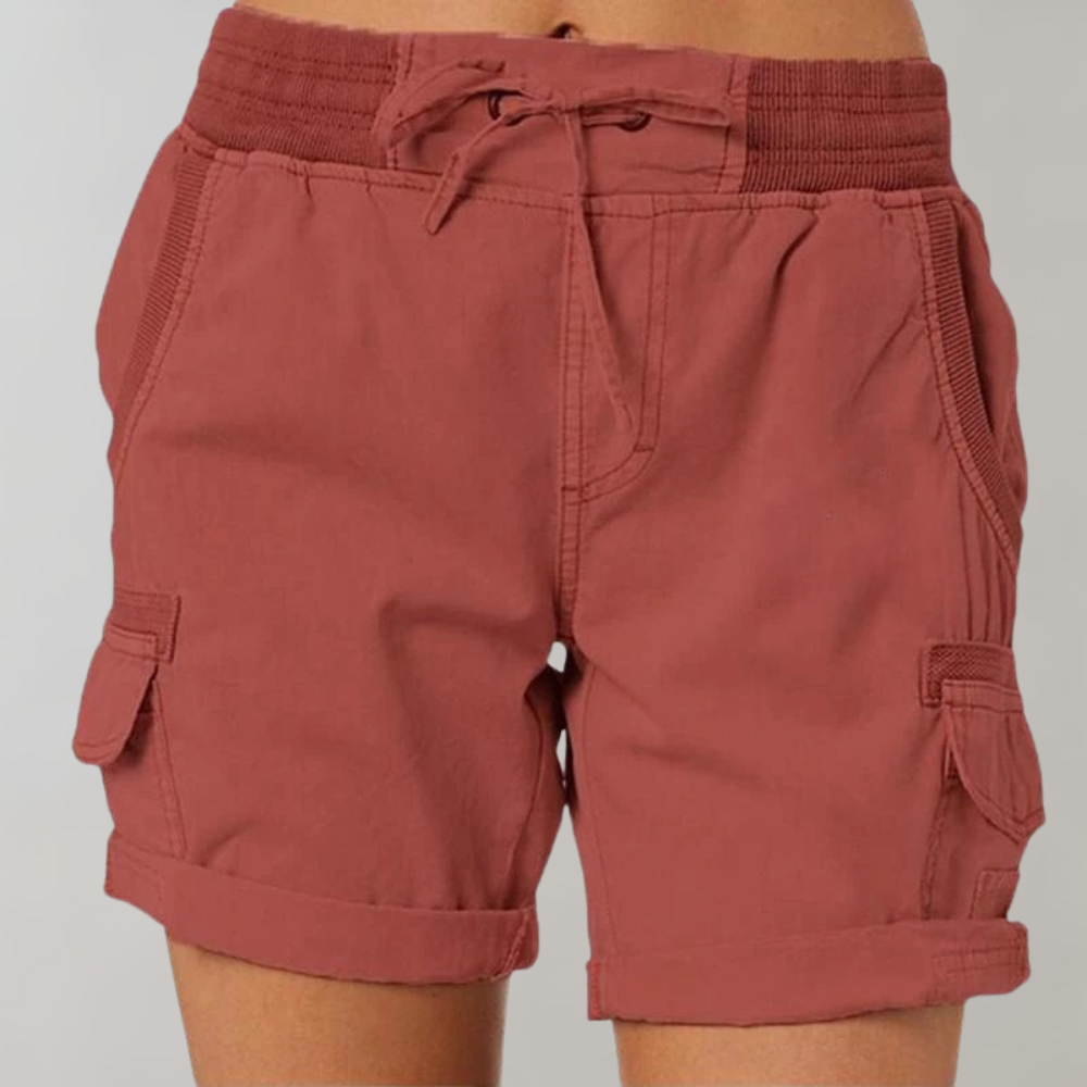 Elia - Verhoogde shorts met hoge taille voor dames