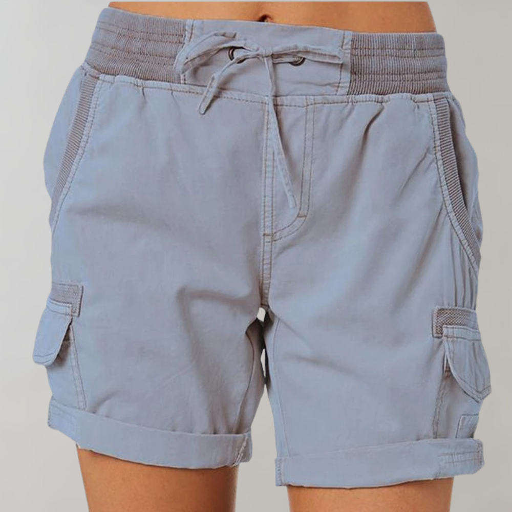 Elia - Verhoogde shorts met hoge taille voor dames