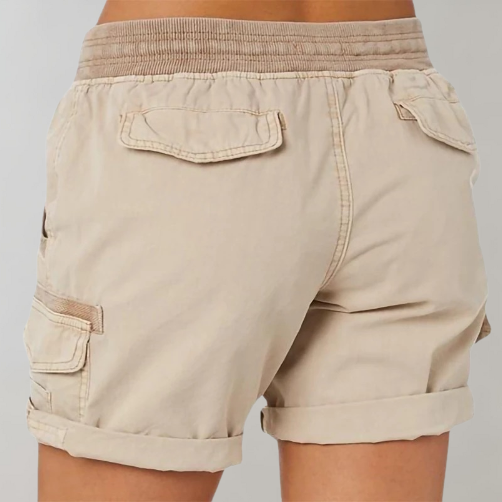 Elia - Verhoogde shorts met hoge taille voor dames