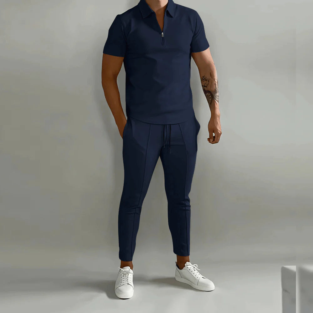 Lindon -  Elegante herenset bestaande uit polo en elegante broek