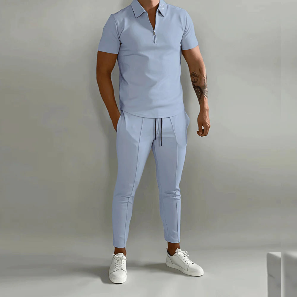 Lindon -  Elegante herenset bestaande uit polo en elegante broek