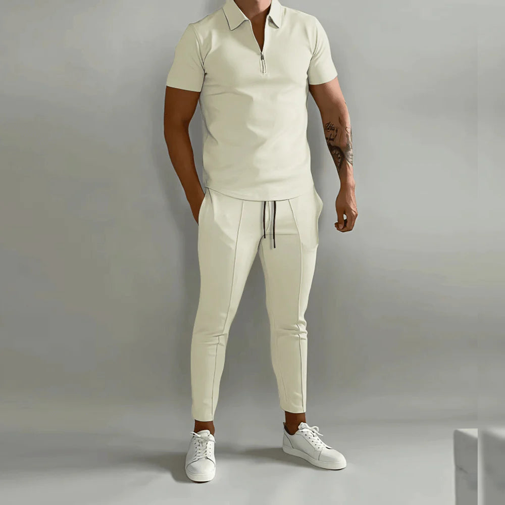 Lindon -  Elegante herenset bestaande uit polo en elegante broek