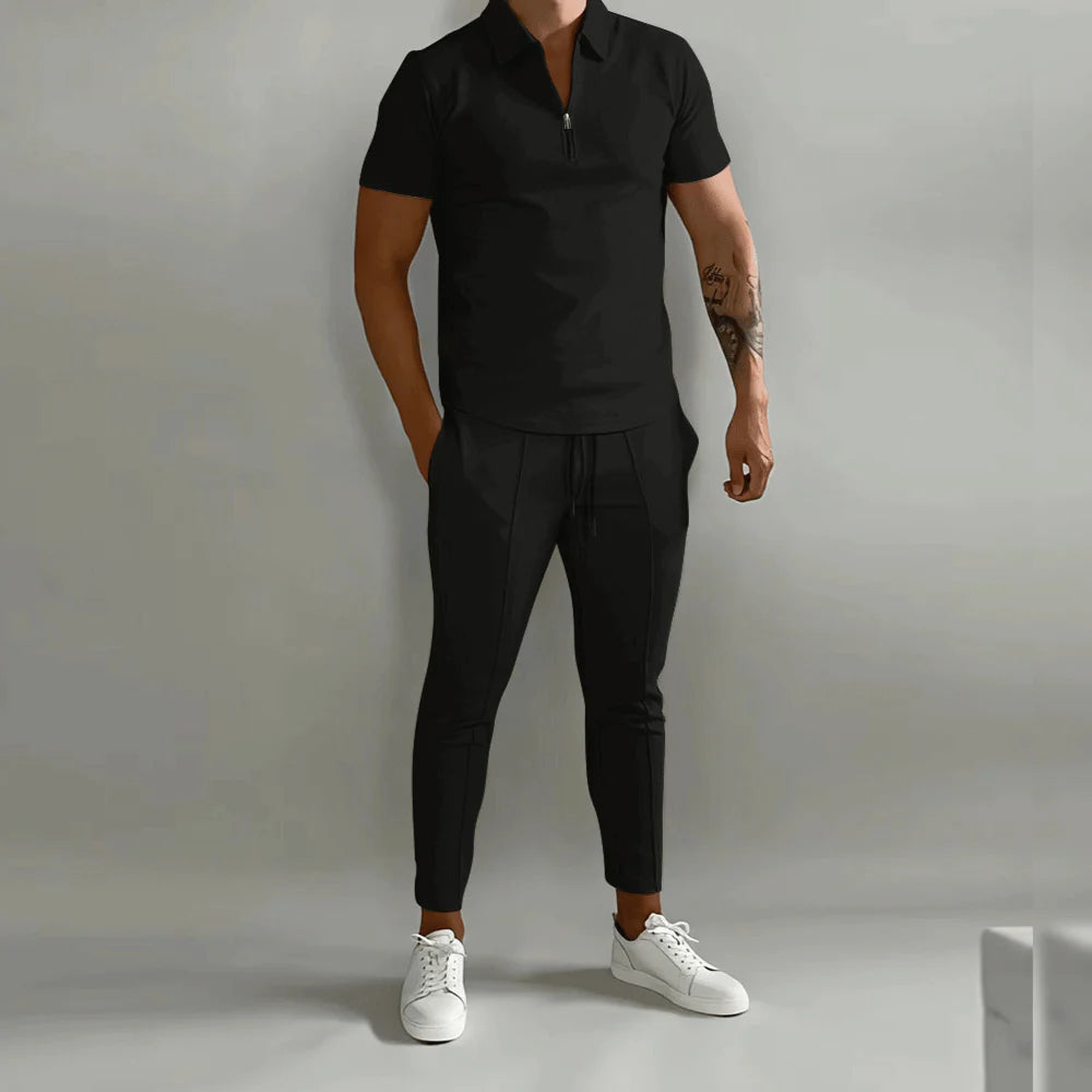 Lindon -  Elegante herenset bestaande uit polo en elegante broek