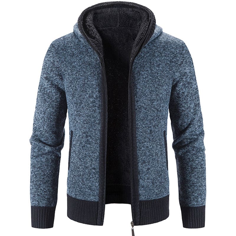 Kazimir - Bont dik gebreid met fleece heren vest