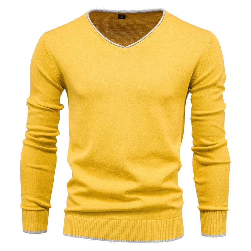 Michael - Slim Fit Sweater met V