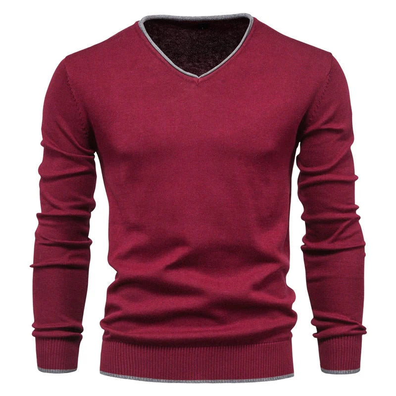 Michael - Slim Fit Sweater met V