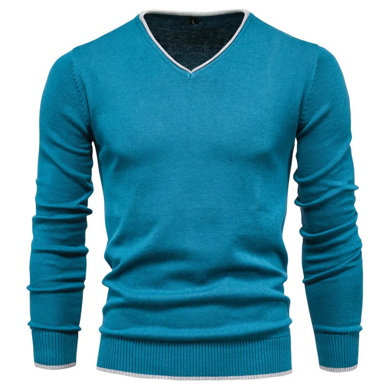 Michael - Slim Fit Sweater met V