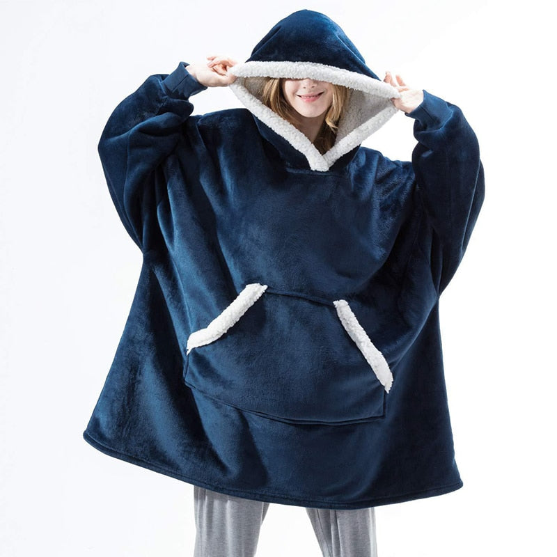 Addison - Heerlijke Combinatie van een Zachte Hoodie en Comfy Deken in één