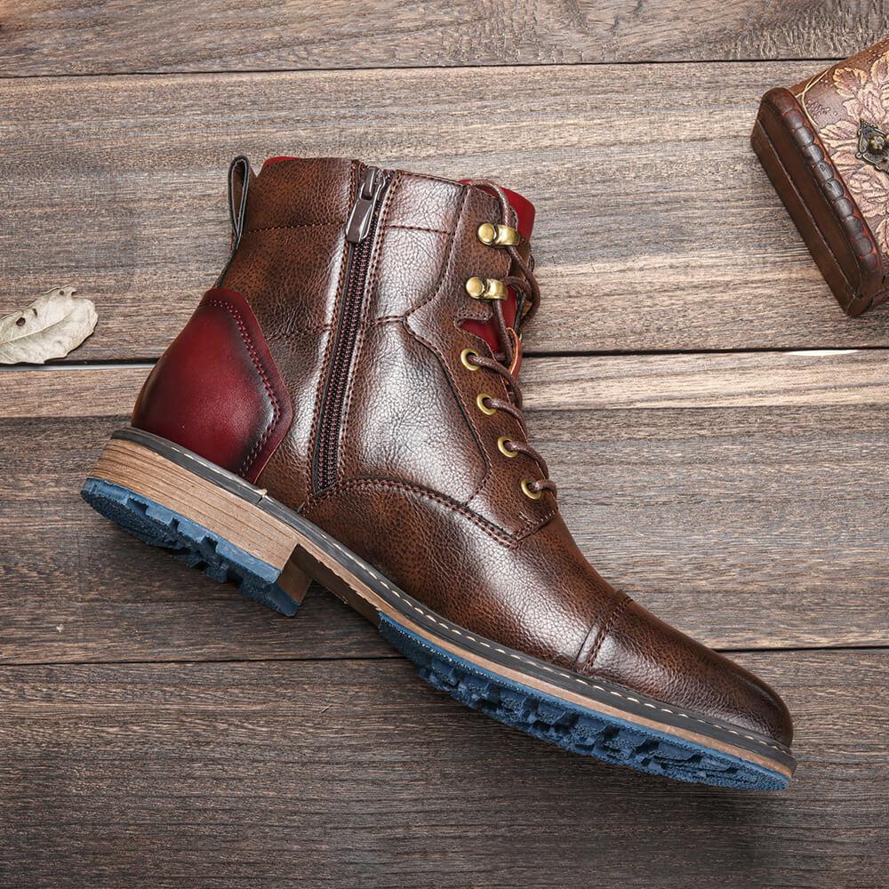 Evan - Oxford Boots Premium hoge leren laarzen voor heren