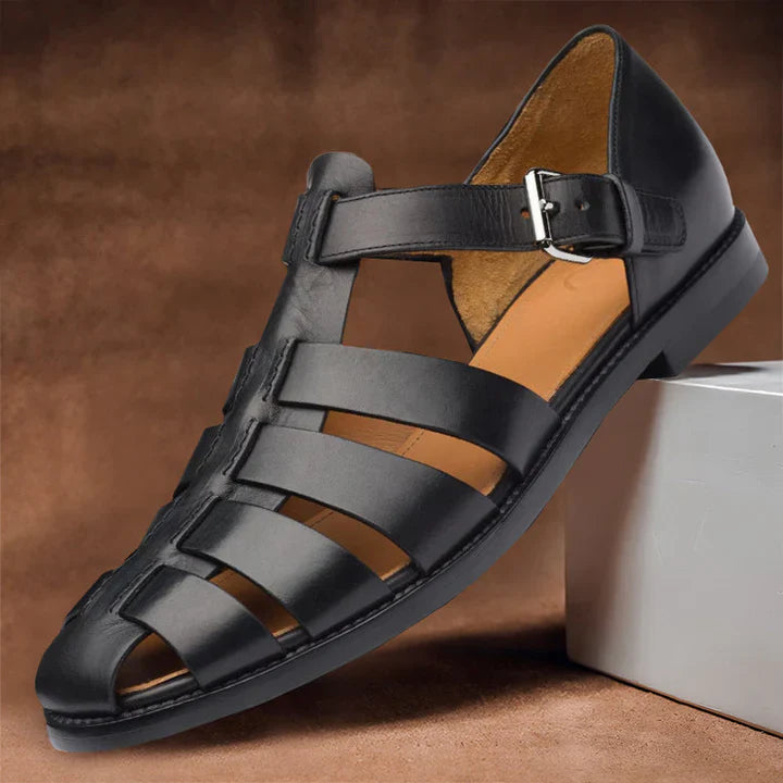 Andrei - Klassieke leren herensandalen voor stijl en comfort