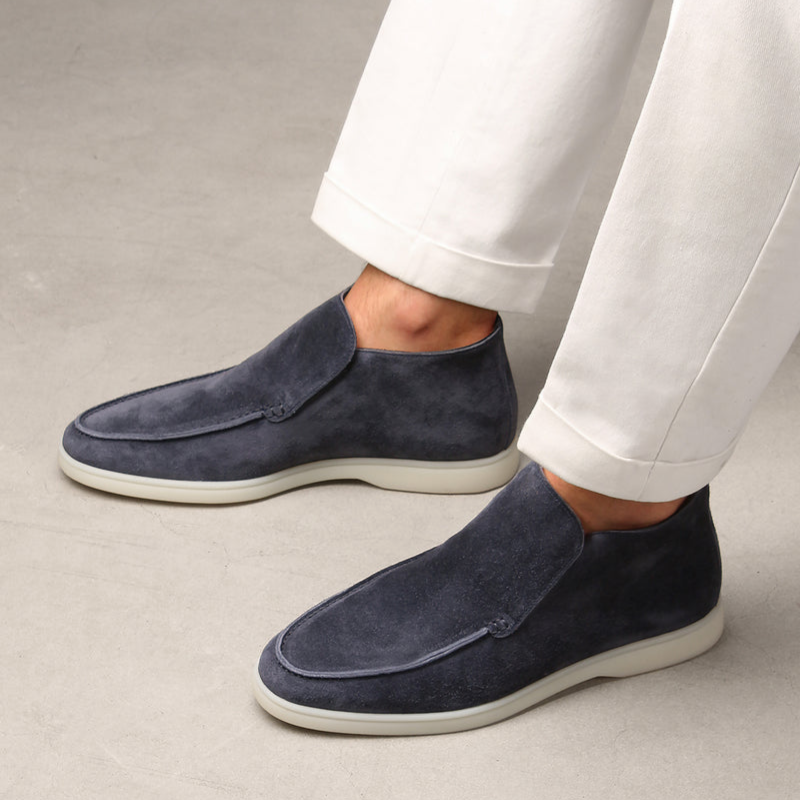 Yvan - Kalfssuède loafers