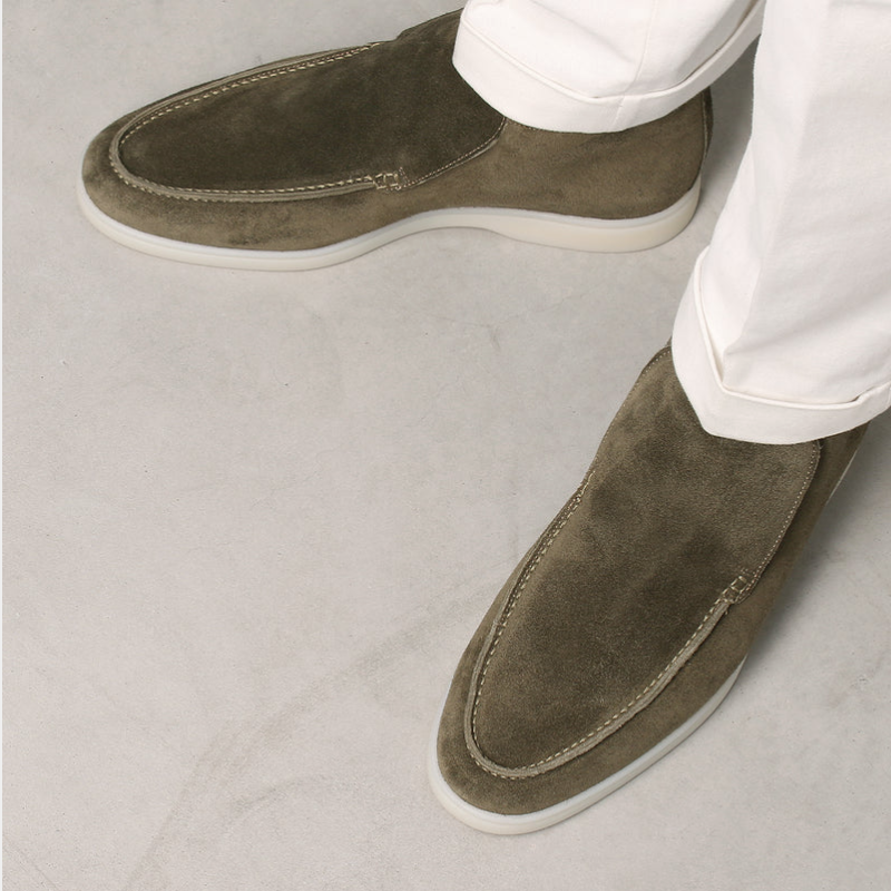 Yvan - Kalfssuède loafers