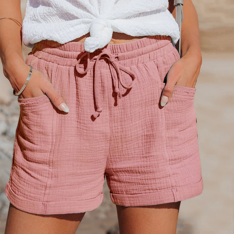 Adalynn - Zomerse Katoenen Shorts Voor Dames