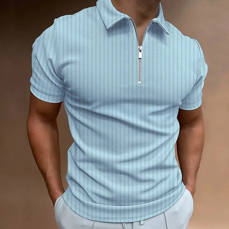 Leland - Prestige Zip Polo voor Mannen