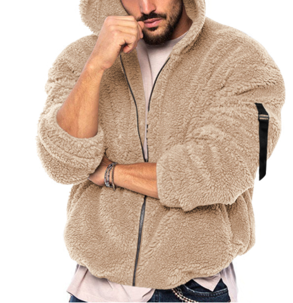 Eladio - Casual teddy winterjas voor mannen