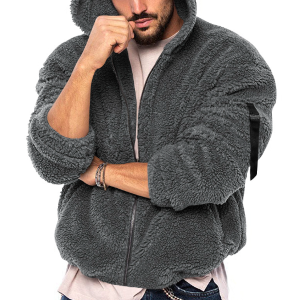 Eladio - Casual teddy winterjas voor mannen