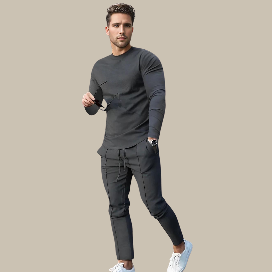 Jesiah - Stijlvolle 2-delige heren set met sweater en jogger