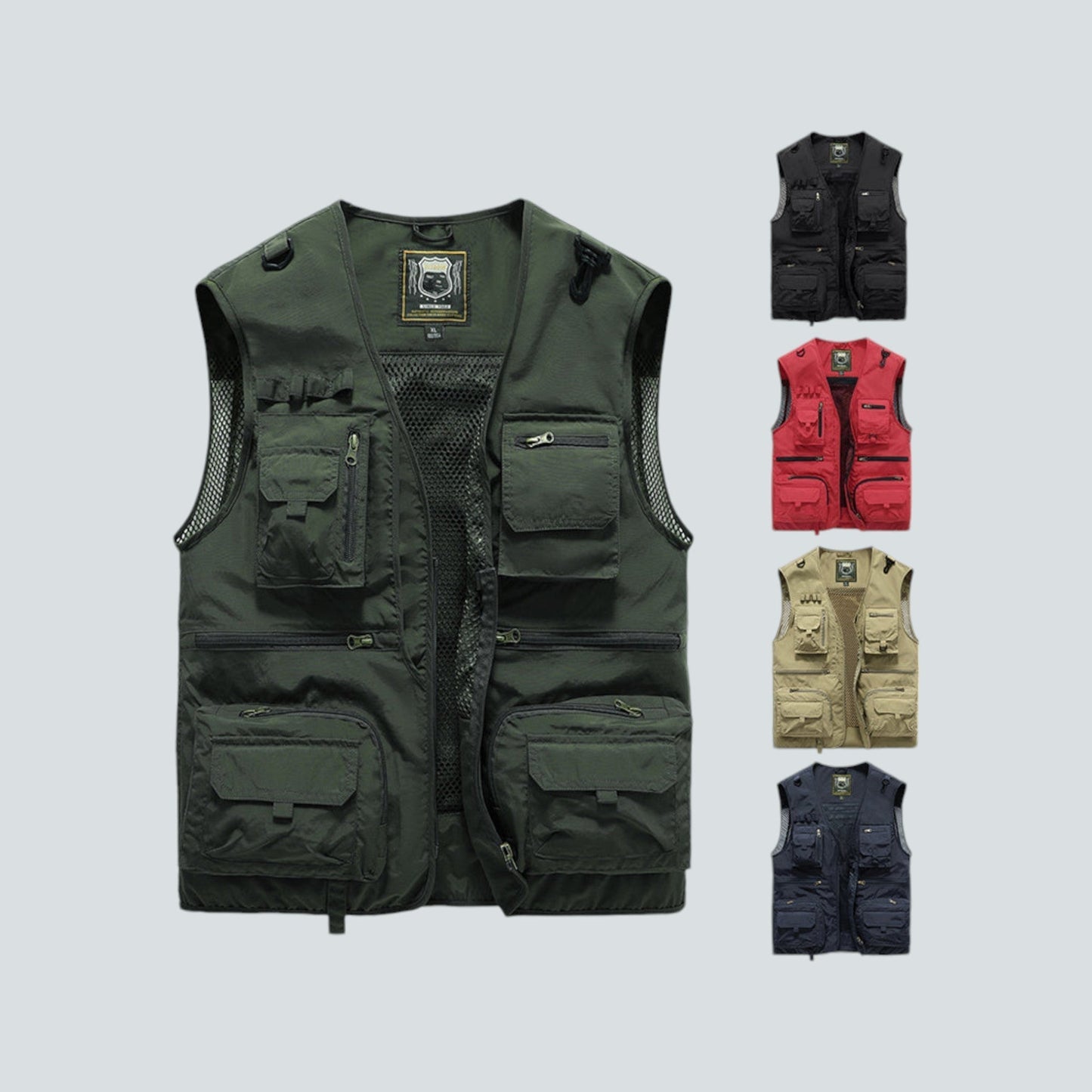 Cassian - Veelzijdige cargo bodywarmer van mesh