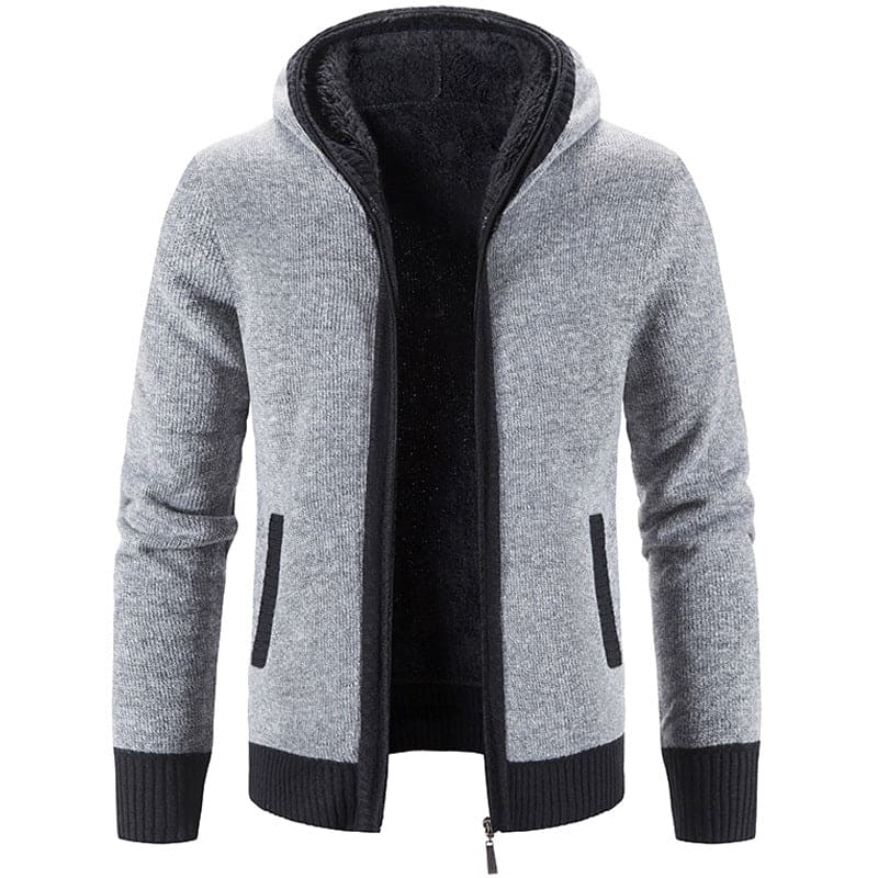 Kazimir - Bont dik gebreid met fleece heren vest